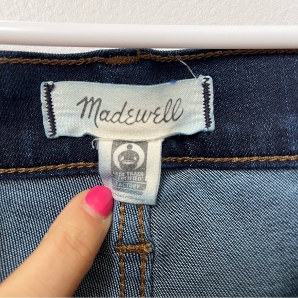 Madewell 9” Mid-Rise Skinny Jeans Women's Size 26 Dark Wash - Picture 7 of 15